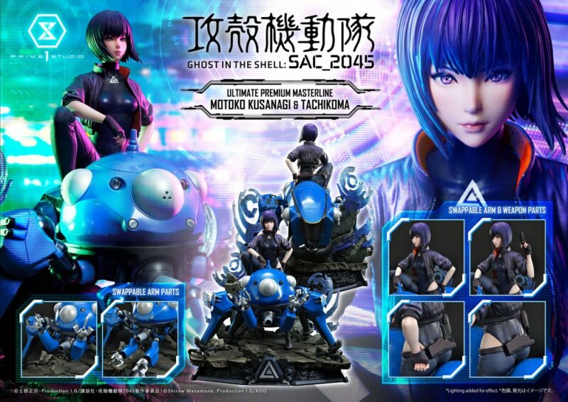 Ghost in the Shell: SAC_2045 Statue 1/4 Motoko Kusanagi and Tachikoma 50 cm - immagine 6