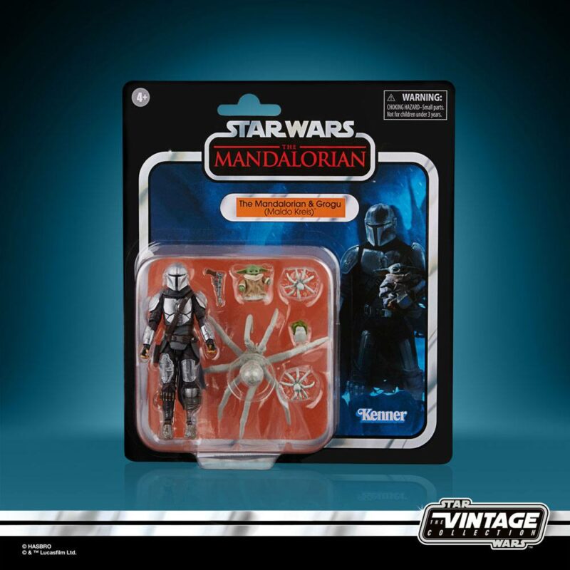 Star Wars: The Mandalorian Vintage Collection Action Figure 2021 The Mandalorian & Grogu (Maldo Kreis) 10 cm