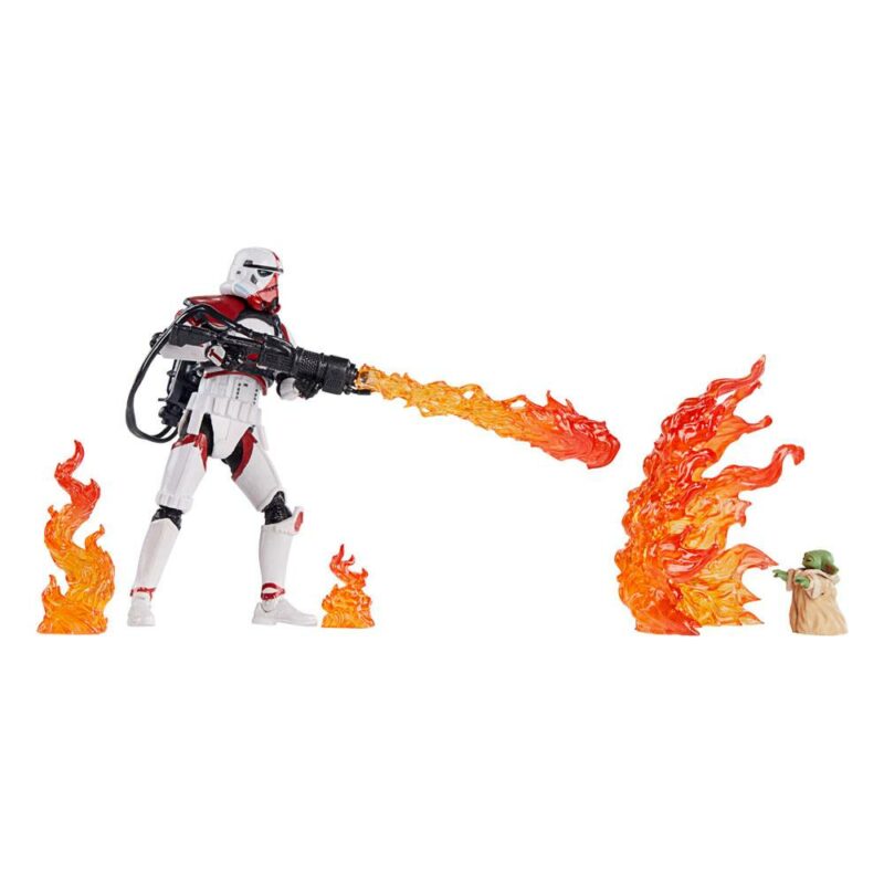 Star Wars: The Mandalorian Vintage Collection Action Figure 2022 Incinerator Trooper & Grogu 10 cm - immagine 3