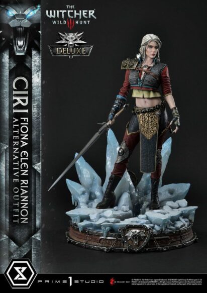 Witcher 3 Wild Hunt Statue 1/4 Cirilla Fiona Elen Riannon Alternative Outfit Deluxe Bonus Version 55 cm