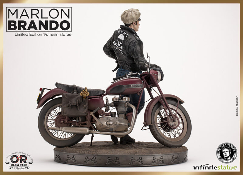 MARLON BRANDO W/BIKE OLD&RARE 1:6 RESIN - immagine 2