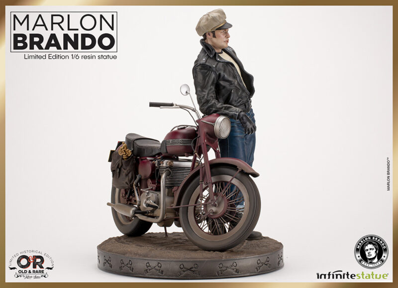 MARLON BRANDO W/BIKE OLD&RARE 1:6 RESIN - immagine 4