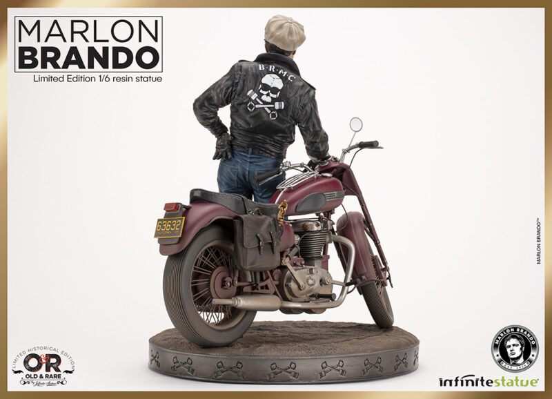 MARLON BRANDO W/BIKE OLD&RARE 1:6 RESIN - immagine 5