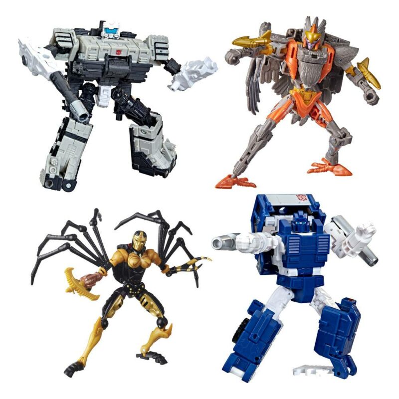 Transformers Generations War for Cybertron: Kingdom Action Figures 14 cm Deluxe Class 2021 Wave 6 Assortment (4)