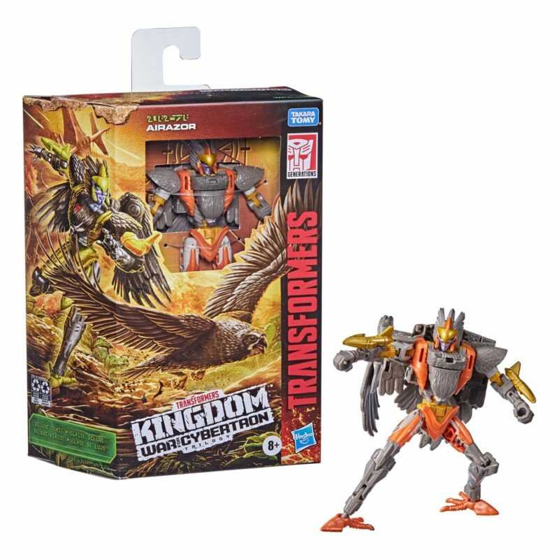 Transformers Generations War for Cybertron: Kingdom Deluxe Class 2021 W6 Action Figure Airazor 14 cm