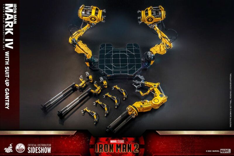 Iron Man 2 Action Figure 1/4 Iron Man Mark IV with Suit-Up Gantry 49 cm - immagine 7