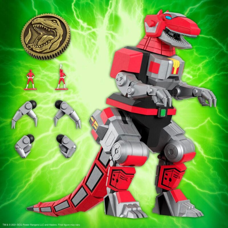 Mighty Morphin Power Rangers Ultimates Action Figure Tyrannosaurus Dinozord 20 cm - immagine 3