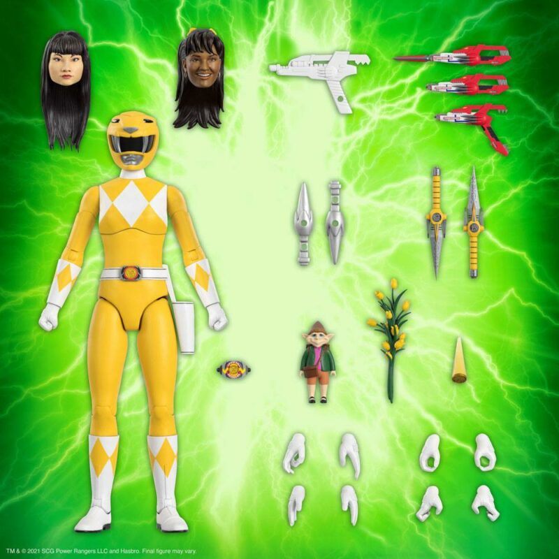 Mighty Morphin Power Rangers Ultimates Action Figure Yellow Ranger 18 cm - immagine 3