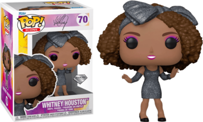 Whitney Houston POP! Icons Vinyl Figure Whitney Houston (How Will I Know) Diamond Glitter Limited 9 cm