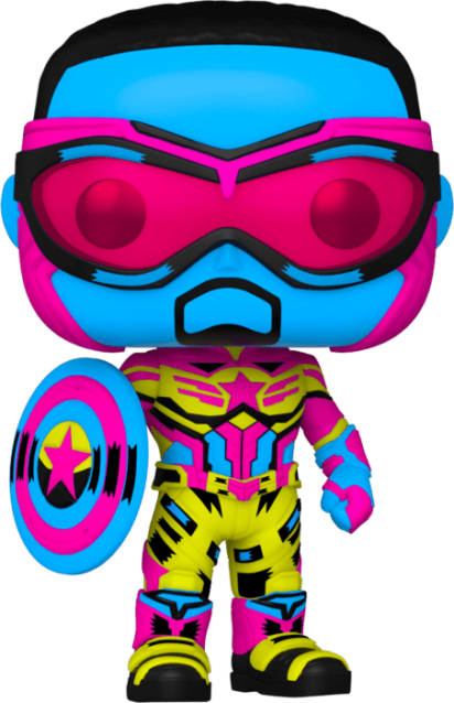 The Falcon and The Winter Soldier Pop! Vinyl Figure Captain America Blacklight Limited 9 cm