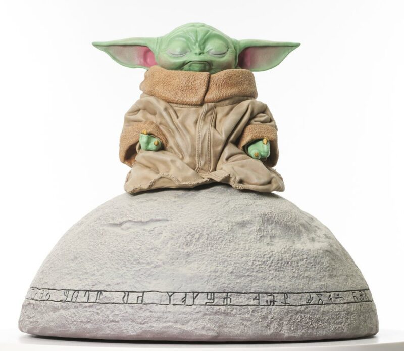 Star Wars The Mandalorian Milestones Statue 1/6 Grogu on Seeing Stone 20 cm - immagine 3
