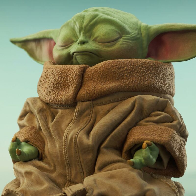 Star Wars The Mandalorian Milestones Statue 1/6 Grogu on Seeing Stone 20 cm - immagine 5