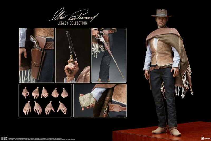 The Good, The Bad and the Ugly Clint Eastwood Legacy Collection Action Figure 1/6 The Man With No Name 30 cm - immagine 4