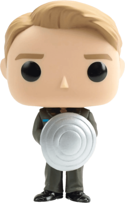 Captain America: The First Avenger POP! Vinyl Figure Captain America with Prototype Shield Metallic Limited
