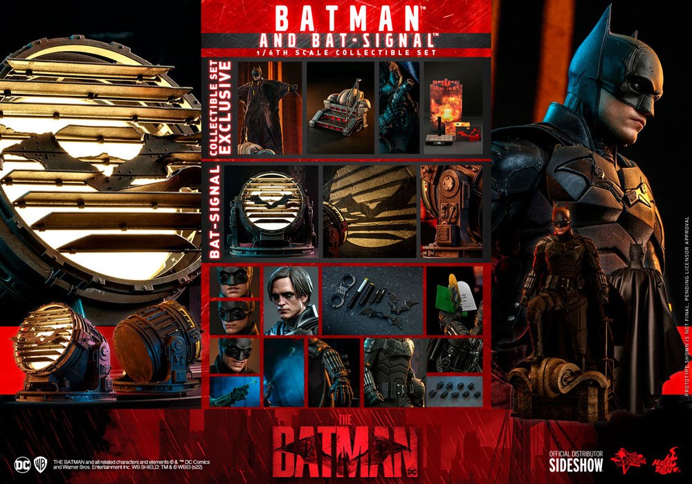The Batman Movie Masterpiece Action Figure 1/6 Batman with Bat-Signal 31 cm - immagine 2