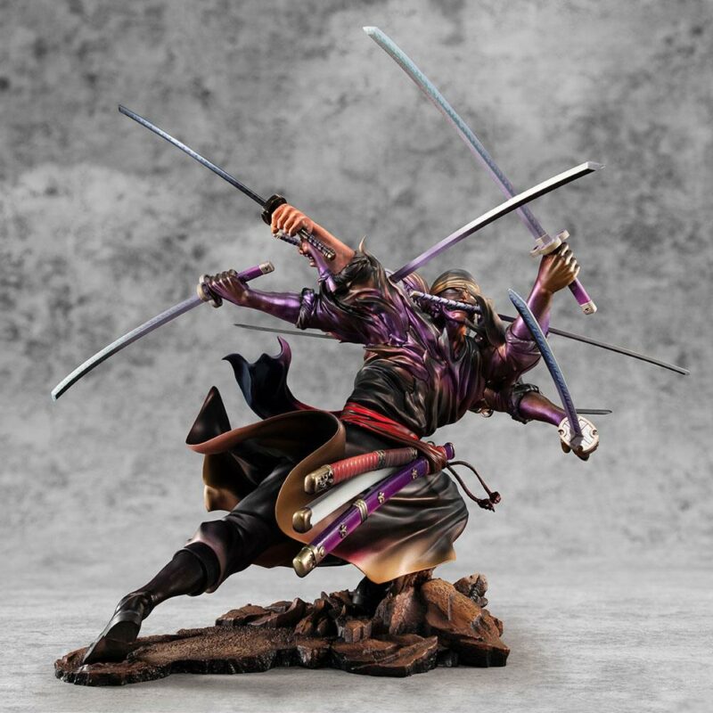 One Piece Excellent Model P.O.P PVC Statue SA-Maximum Roronoa Zoro Ver. Demon Spirit Kyuutouryuu Asura 17 cm - immagine 3