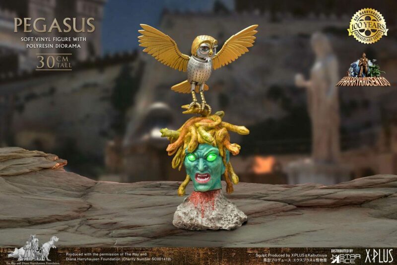 Clash of the Titans Gigantic Soft Vinyl Statue Ray Harryhausens Pegasus Deluxe Ver. 30 cm - immagine 2