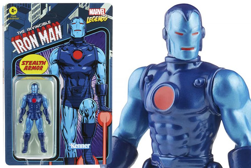MARVEL LEGENDS RETRO STEALTH SUIT IRON MAN ACTION FIGURE 10 CM