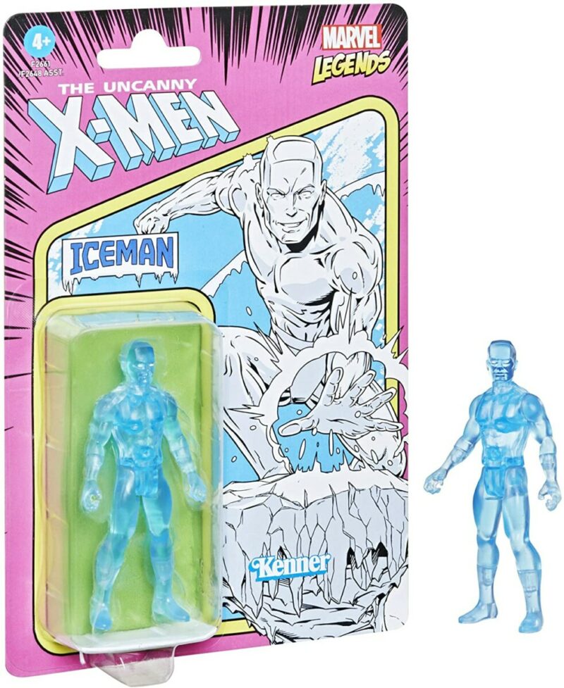 MARVEL LEGENDS RETRO ICEMAN ACTION FIGURE 10 CM