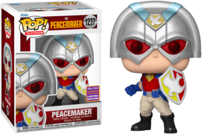 Peacemaker (2022)! Vinyl Figure Peacemaker with Shield (2022 Wondrous Convention Exclusive) 9 cm