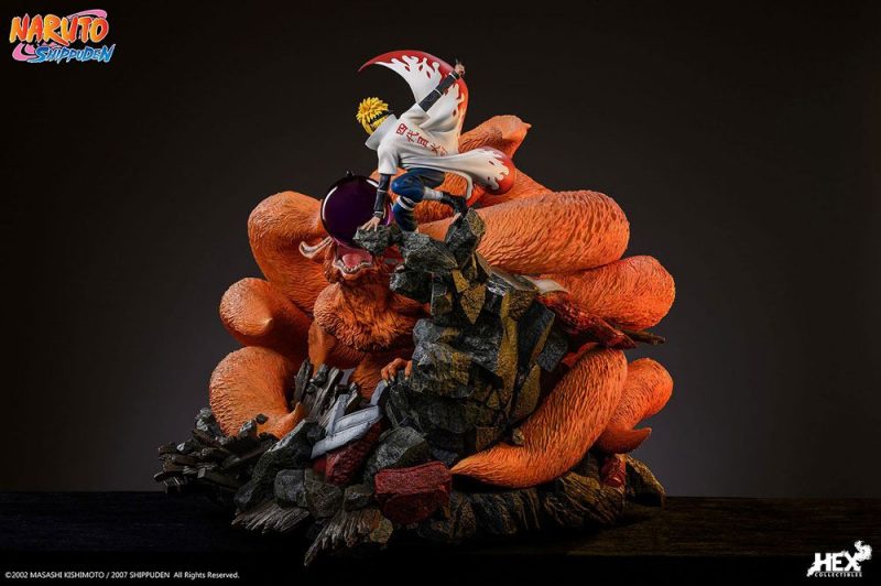 Naruto Shippuden Statue 1/8 Battle of Destiny Namikaze Minato vs Kurama 59 cm - immagine 3