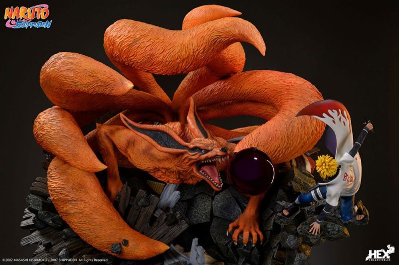 Naruto Shippuden Statue 1/8 Battle of Destiny Namikaze Minato vs Kurama 59 cm - immagine 6