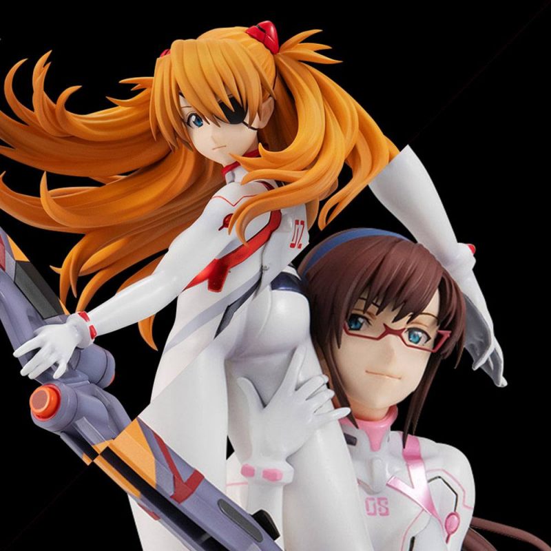 Evangelion: 3.0+1.0 Thrice Upon a Time G.E.M. PVC Statue Shikinami Asuka Langley & Makinami Mari Illustrious 28 cm - immagine 4