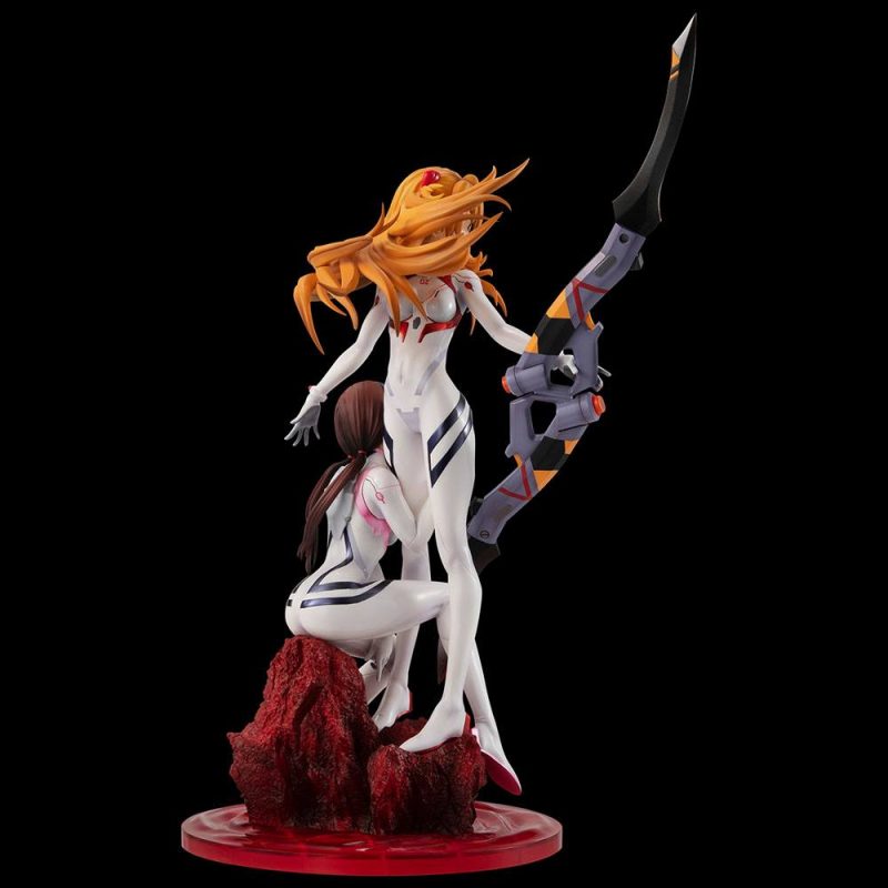 Evangelion: 3.0+1.0 Thrice Upon a Time G.E.M. PVC Statue Shikinami Asuka Langley & Makinami Mari Illustrious 28 cm - immagine 2