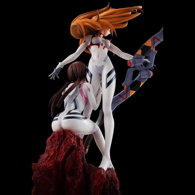 Evangelion: 3.0+1.0 Thrice Upon a Time G.E.M. PVC Statue Shikinami Asuka Langley & Makinami Mari Illustrious 28 cm - immagine 5