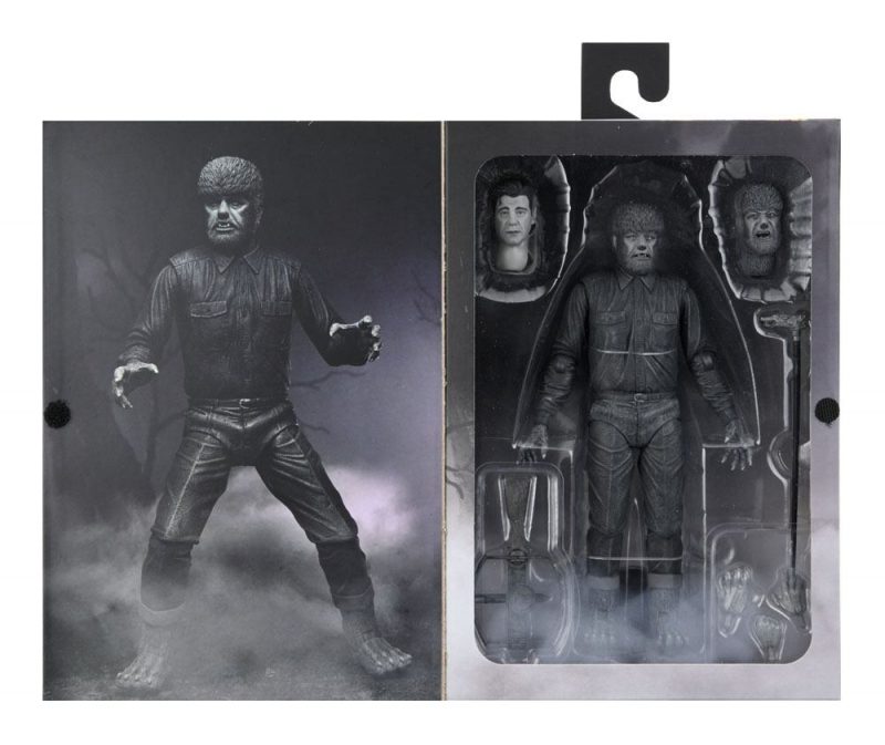 Universal Monsters Action Figure Ultimate The Wolf Man (Black & White) 18 cm - immagine 3