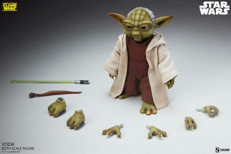 Star Wars The Clone Wars Action Figure 1/6 Yoda 14 cm - immagine 5