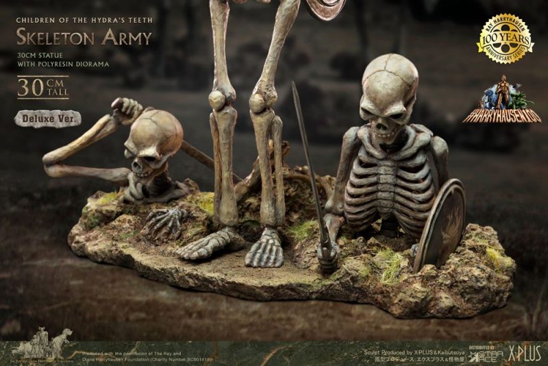 Jason and the Argonauts Gigantic Soft Vinyl Statue Ray Harryhausens Skeleton Army (Children of the Hydra's Teeth) Deluxe Ver. 32 cm - immagine 3