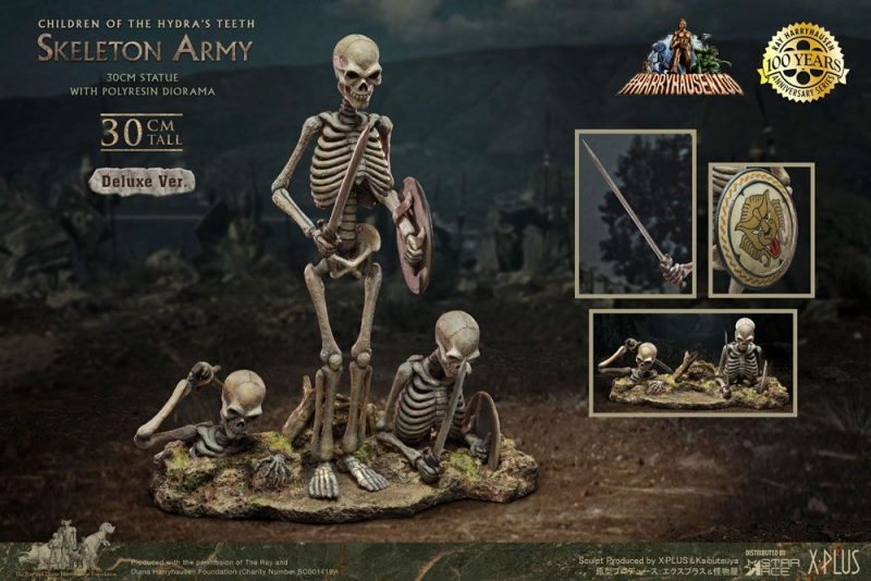 Jason and the Argonauts Gigantic Soft Vinyl Statue Ray Harryhausens Skeleton Army (Children of the Hydra's Teeth) Deluxe Ver. 32 cm - immagine 6