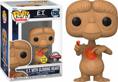 E.T. the Extra-Terrestrial POP! Vinyl Figure E.T. with Glowing Heart Glow in the Dark Limited 9 cm
