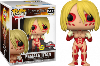 Attack on Titan POP! Animation Super Sized Vinyl Figure Female Titan Glow in the Dark Limited 15 cm