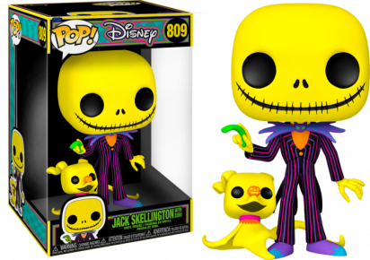 Nightmare before Christmas POP! Disney Jumbo Vinyl Figure Jack Skellington with Zero Limited 25 cm