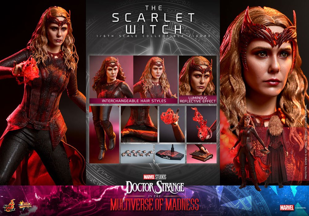 Doctor Strange in the Multiverse of Madness Movie Masterpiece Action Figure 1/6 The Scarlet Witch 28 cm - immagine 5
