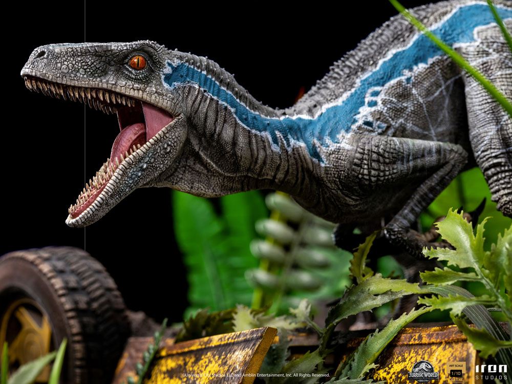 Jurassic World Fallen Kingdom Deluxe Art Scale Statue 1/10 Blue 24 cm - immagine 4