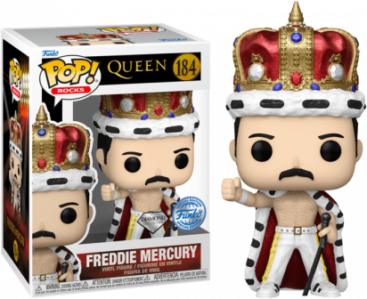 Queen POP! Vinyl Figure Freddie Mercury King Diamond Glitter Limited 9 cm