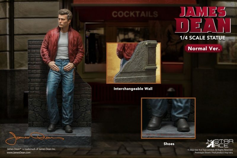 JAMES DEAN 1/4 RESIN STATUE 52 CM - immagine 2