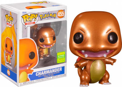 Pokemon Pop! Disney Vinyl Figure Charmander Metallic Limited 9 cm (con bollino Summer Convention 2022)