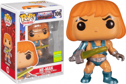 Master of the Universe Pop! Vinyl Figure Laser Power He-Man Limited 9 cm (con bollino Summer Convention 2022)