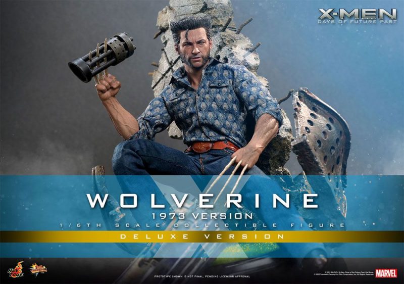 X-Men Days of Future Past Movie Masterpiece Action Figure 1/6 Wolverine (1973 Version) Deluxe Version 30 cm - immagine 6