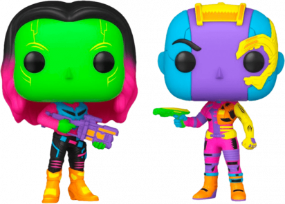 Guardians of the Galaxy Vol. 2 POP! Vinyl Figure Gamora & Nebula Blacklight Limited