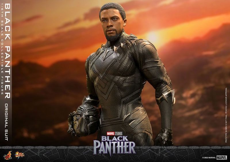 Black Panther Movie Masterpiece Action Figure 1/6 Black Panther (Original Suit) 31 cm - immagine 3