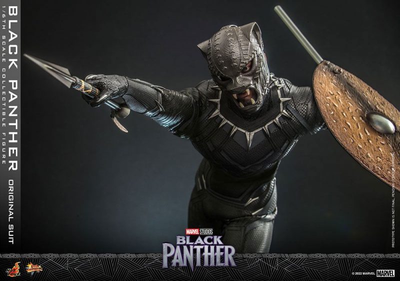Black Panther Movie Masterpiece Action Figure 1/6 Black Panther (Original Suit) 31 cm - immagine 4
