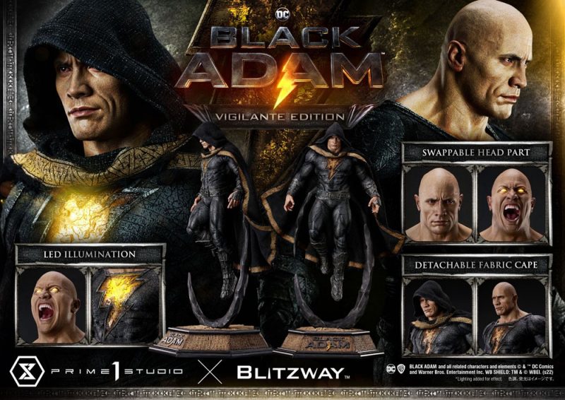 Black Adam Museum Masterline Statue 1/3 Black Adam Vigilante Edition 96 cm - immagine 6