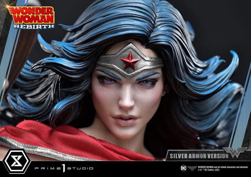 DC Comics Statue 1/3 Wonder Woman Rebirth Silver Armor Version 75 cm - immagine 6