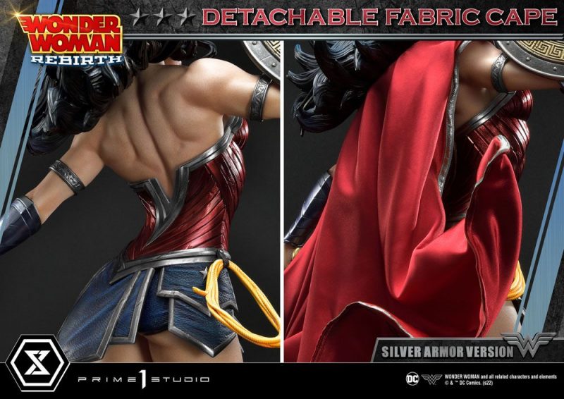 DC Comics Statue 1/3 Wonder Woman Rebirth Silver Armor Version 75 cm - immagine 7