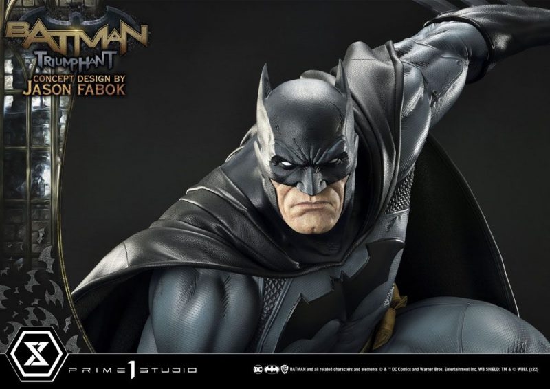 DC Comics Museum Masterline Statue 1/3 Batman Triumphant (Concept Design By Jason Fabok) Bonus Version 119 cm - immagine 5